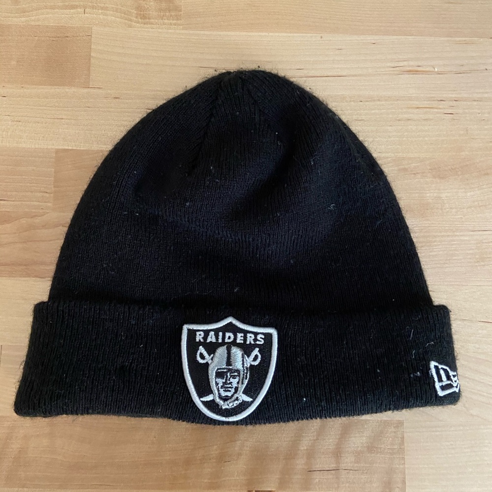 Oakland Raiders 50 Cent Beanie Black